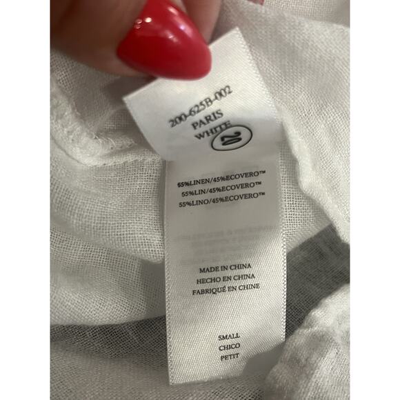 Rails Paris Linen Top in White -Small - Picture 13 of 13